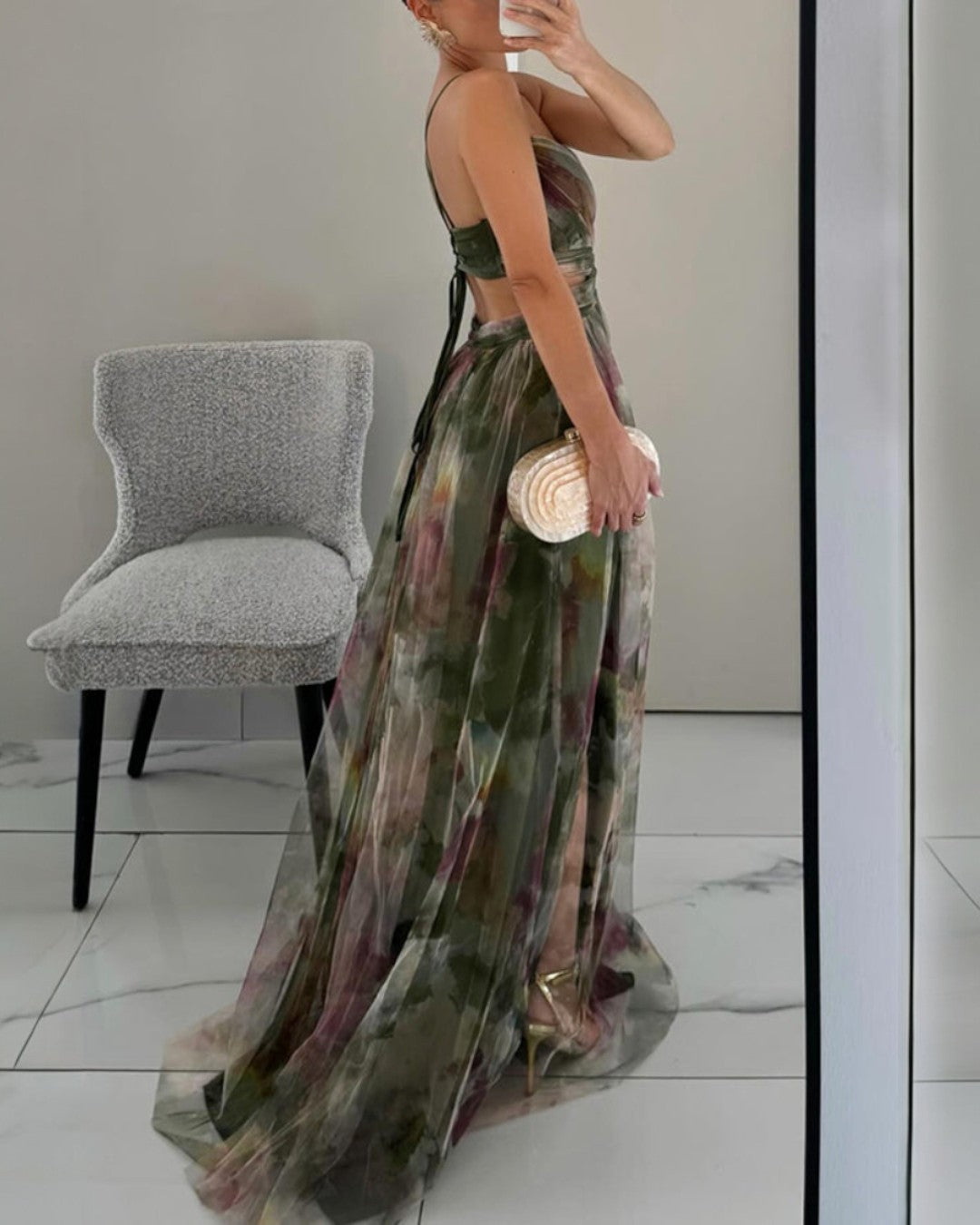 PENELOPE™ | ABITO MAXI IN SETA ELEGANTE