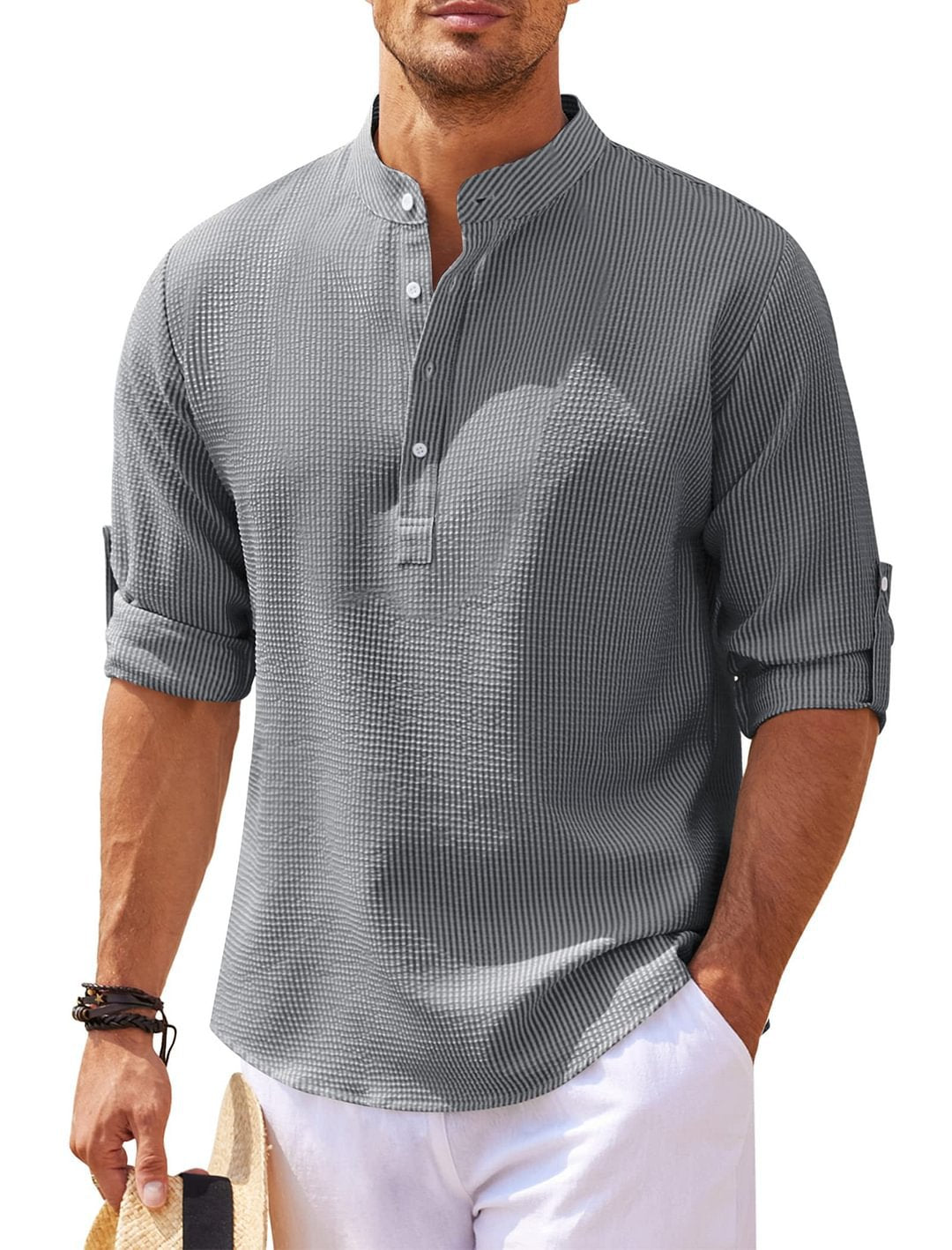 GIUSEPPE™ | CAMICIA IN LINO A MANICA LUNGA