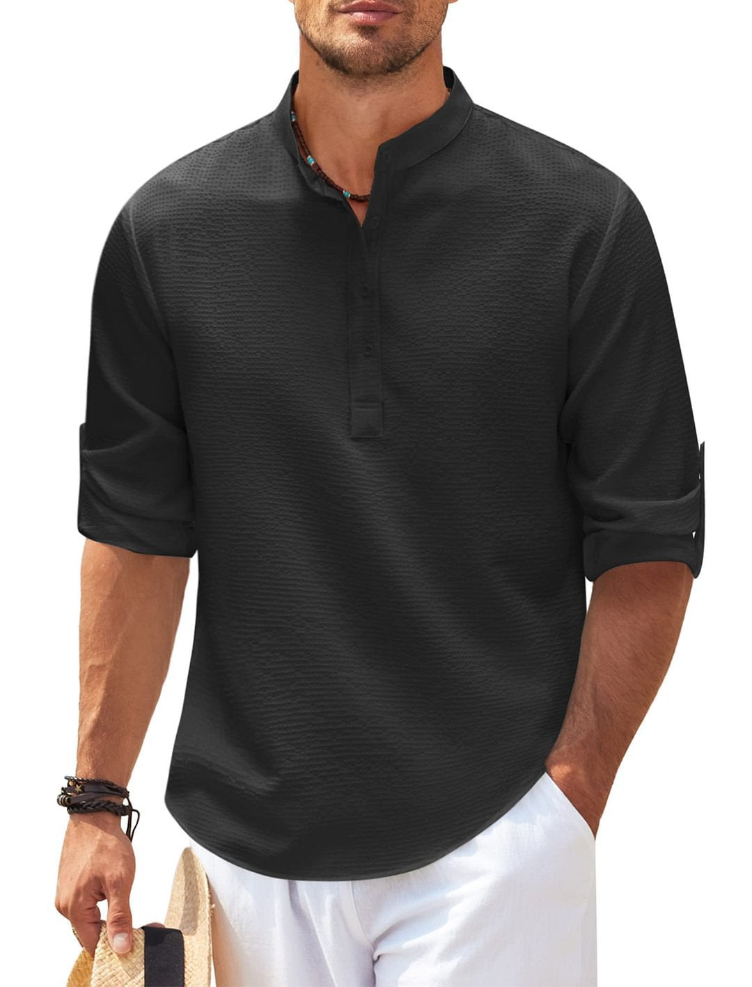 GIUSEPPE™ | CAMICIA IN LINO A MANICA LUNGA