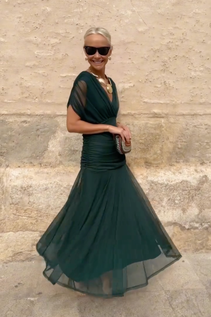 ROSALIA™ | ABITO LUNGO ELEGANTE IN SETA