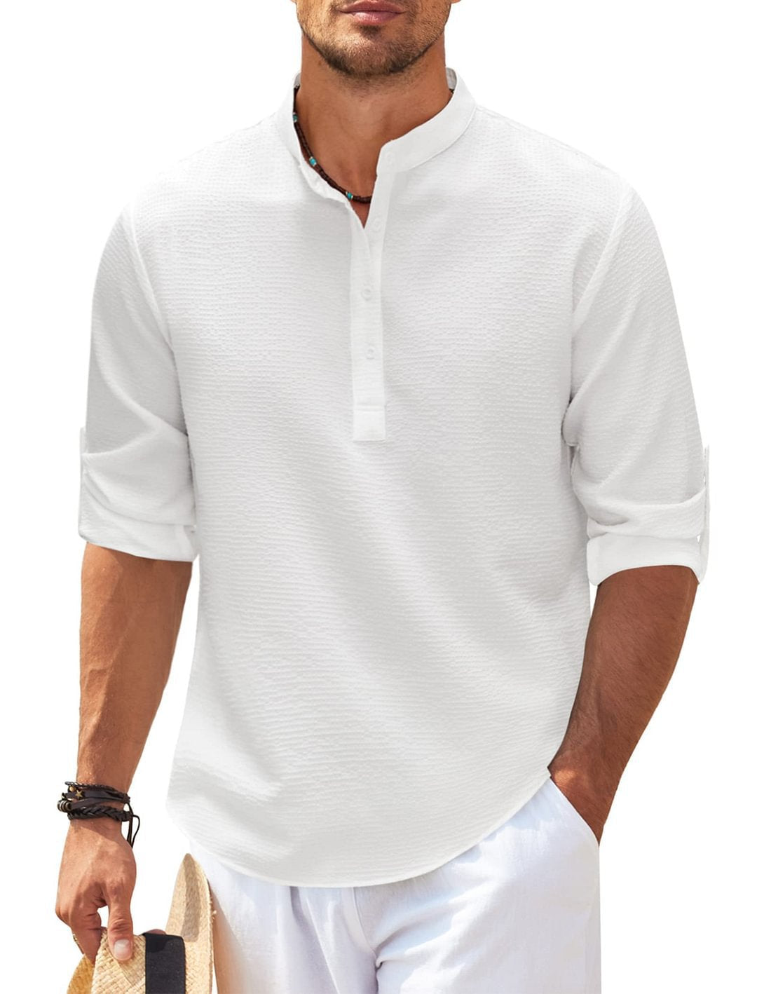 GIUSEPPE™ | CAMICIA IN LINO A MANICA LUNGA