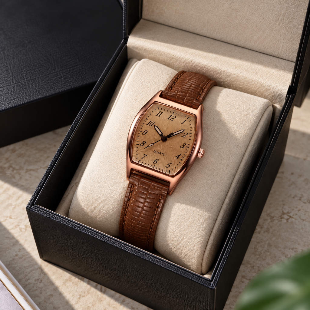 Renée Grace Leather Watch