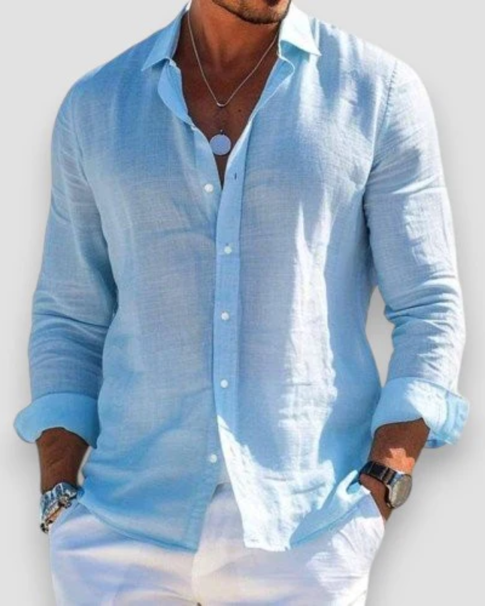 GIOVANNI™ - CAMICIA CASUAL IN LINO