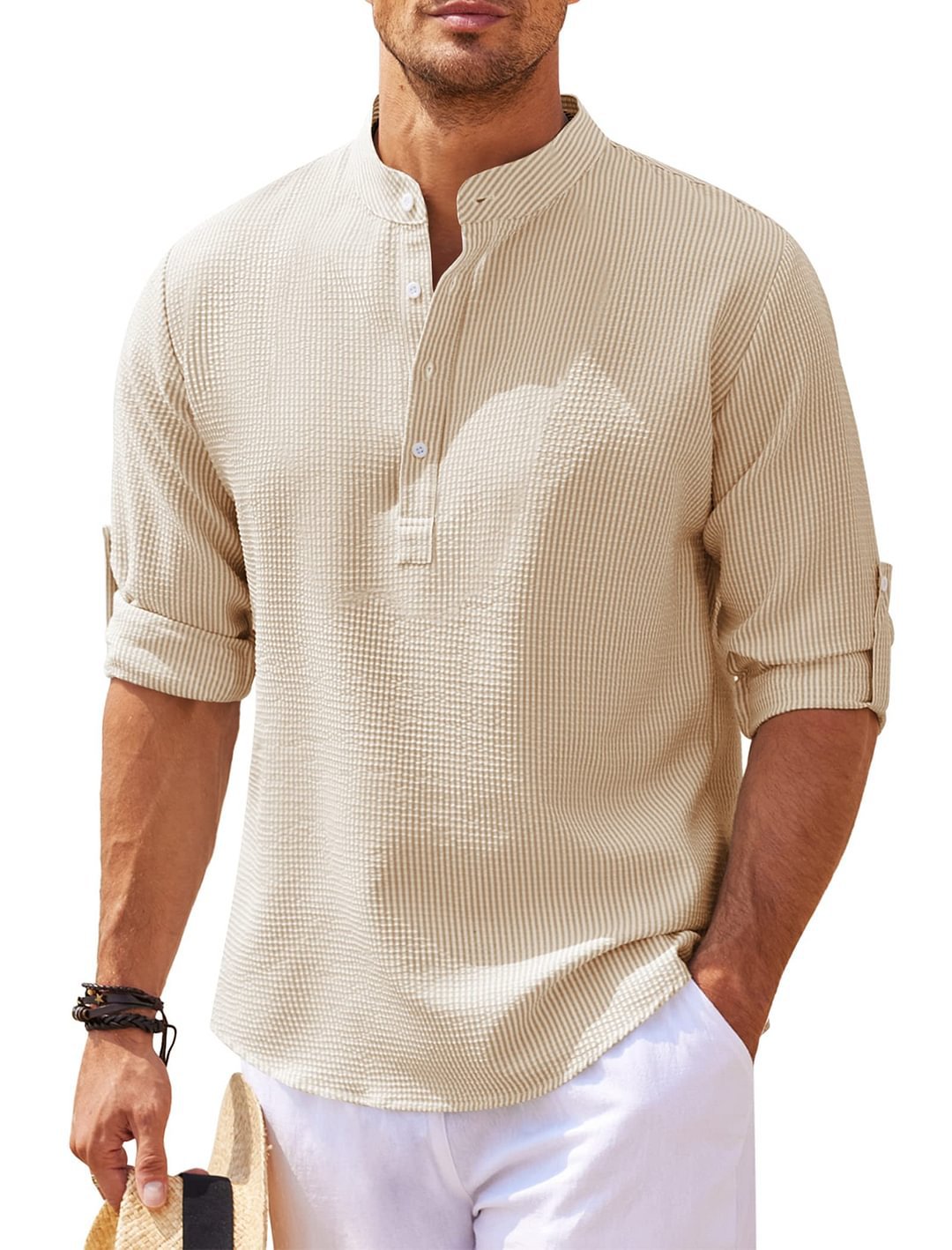 GIUSEPPE™ | CAMICIA IN LINO A MANICA LUNGA