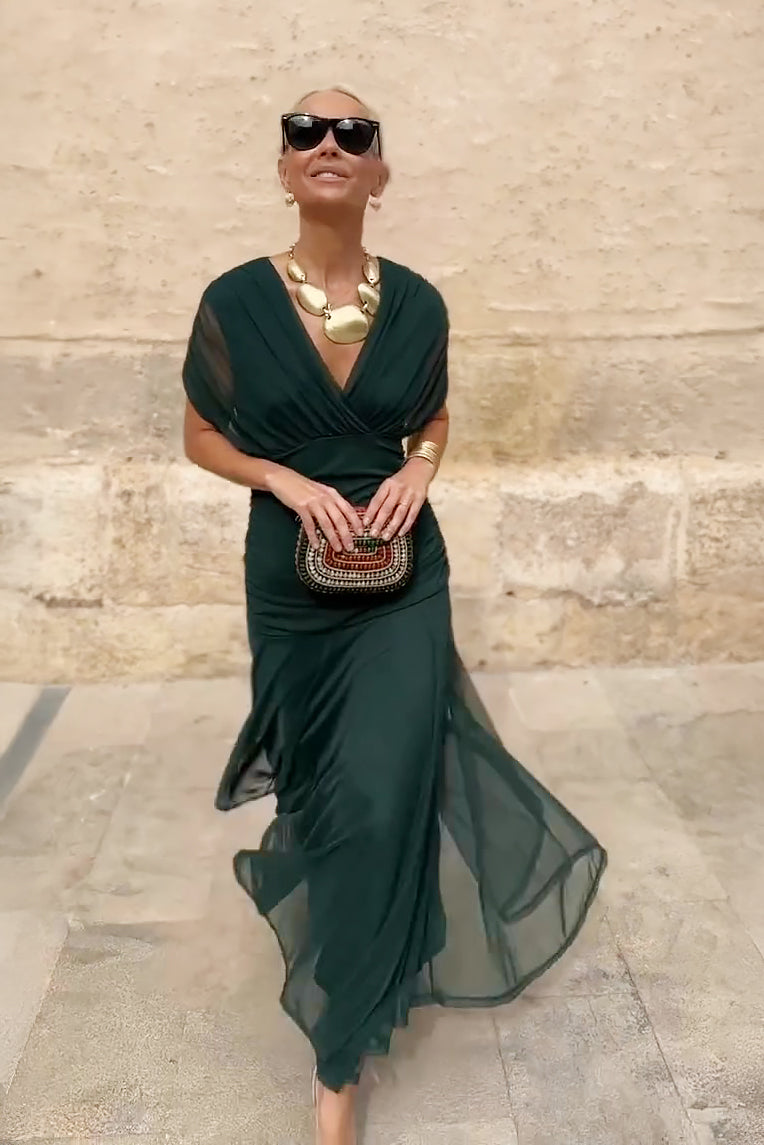 ROSALIA™ | ABITO LUNGO ELEGANTE IN SETA