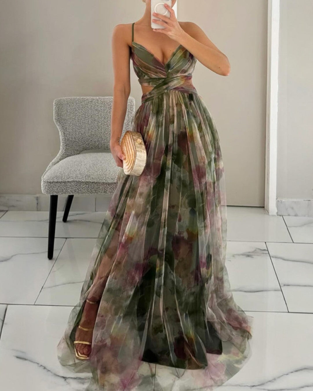 PENELOPE™ | ABITO MAXI IN SETA ELEGANTE