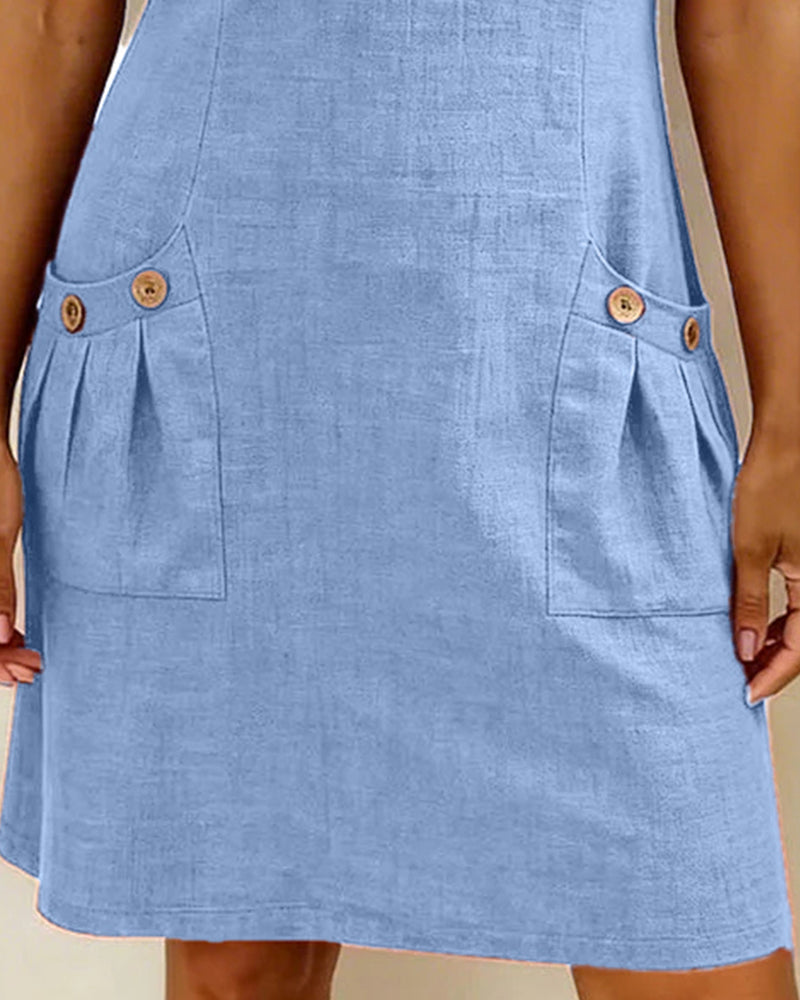 DAFNE™ | ABITO IN COTONE-LINO ELEGANZA QUOTIDIANA