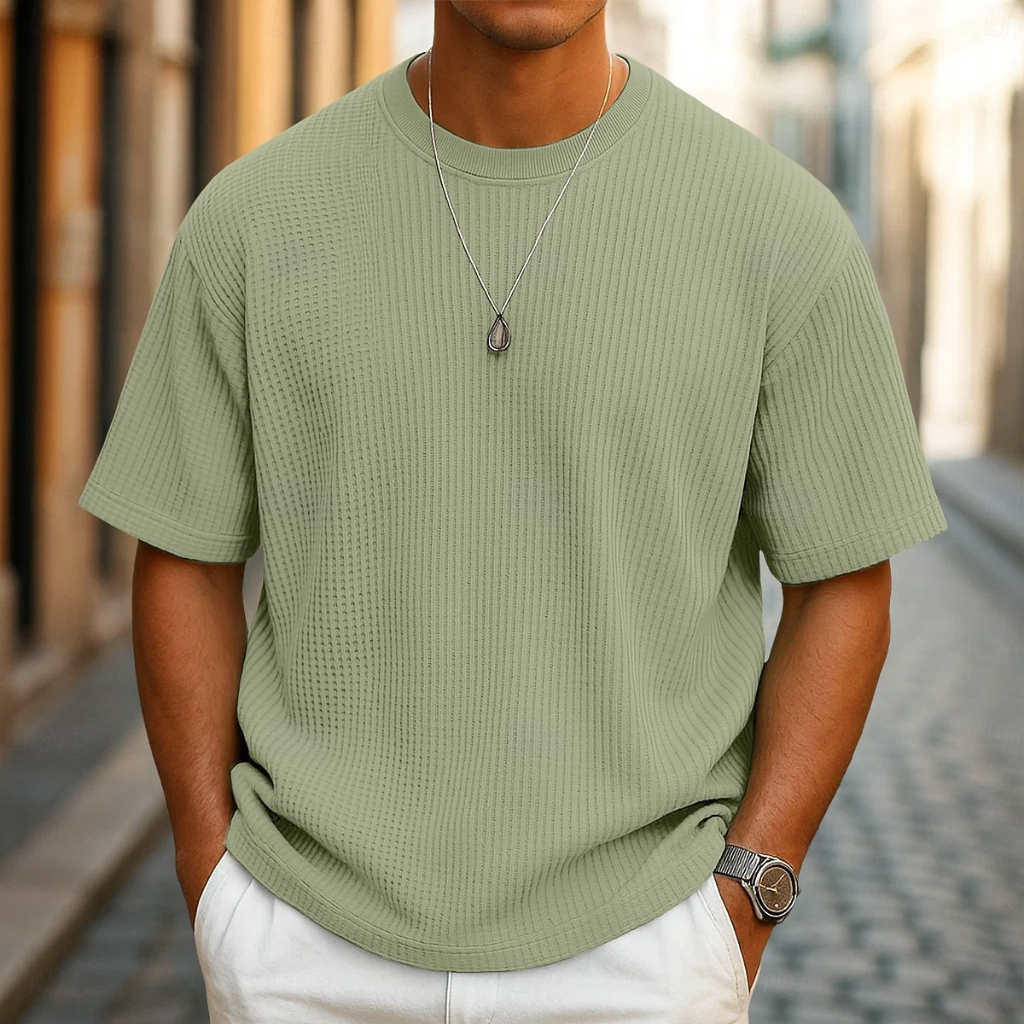 STEFANO™ | MAGLIETTA ESTIVA IN MAGLIA A NIDO D'APE