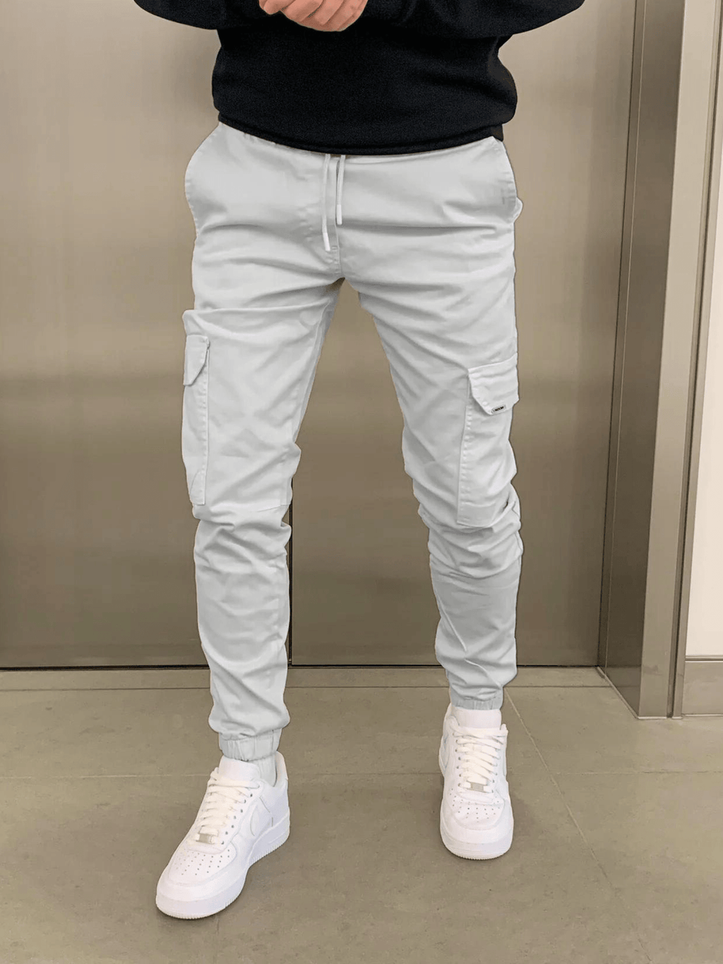 MARIO™ | PANTALONI CARGO CON FONDO ELASTICIZZATO