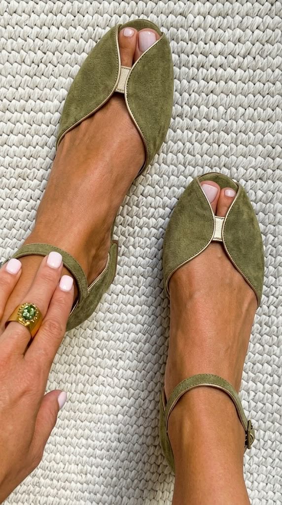 CAMILLA™ | SANDALI ELEGANTI VERDE SALVIA