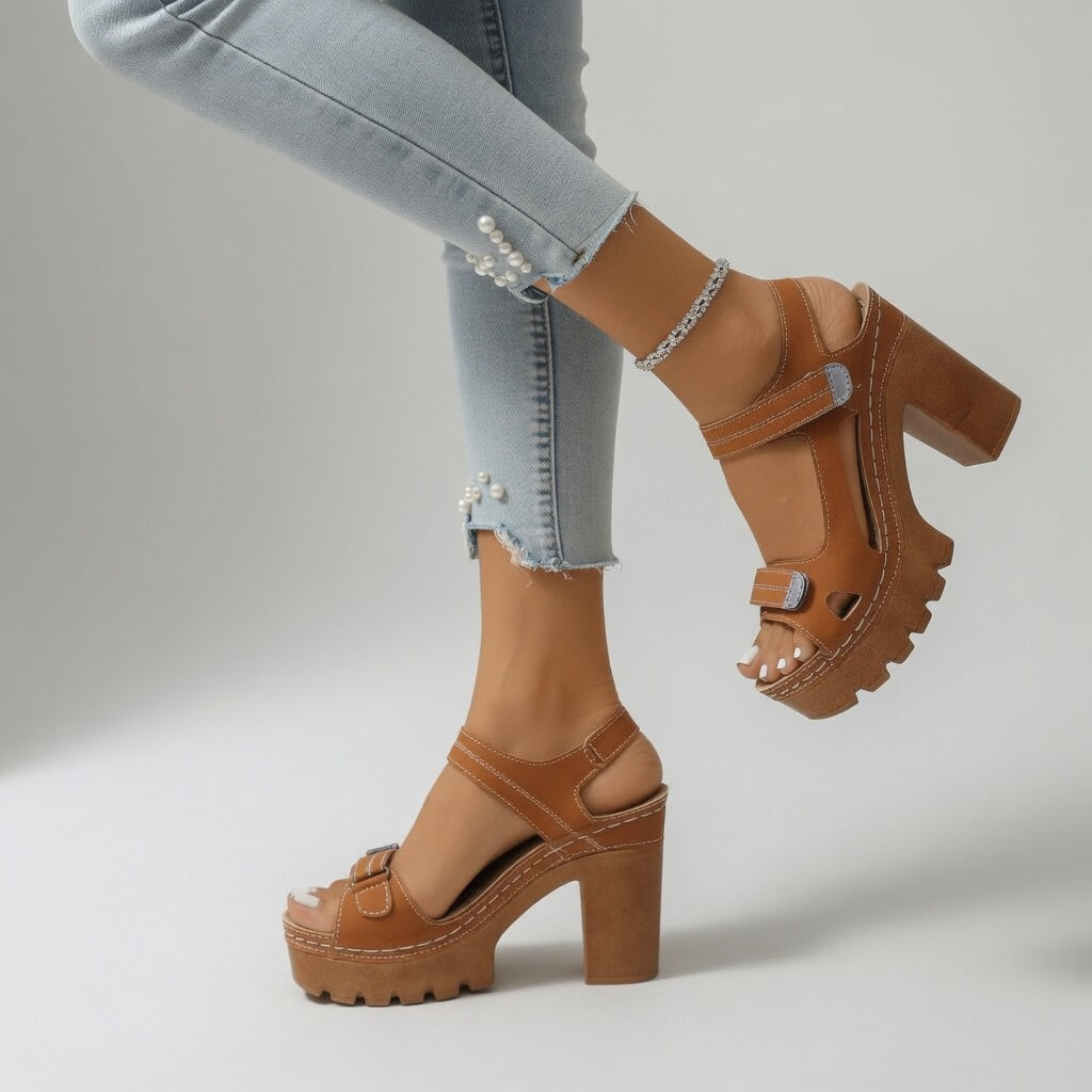 SERENA™ | SANDALO CON PLATEAU URBANO ED ELEGANTE