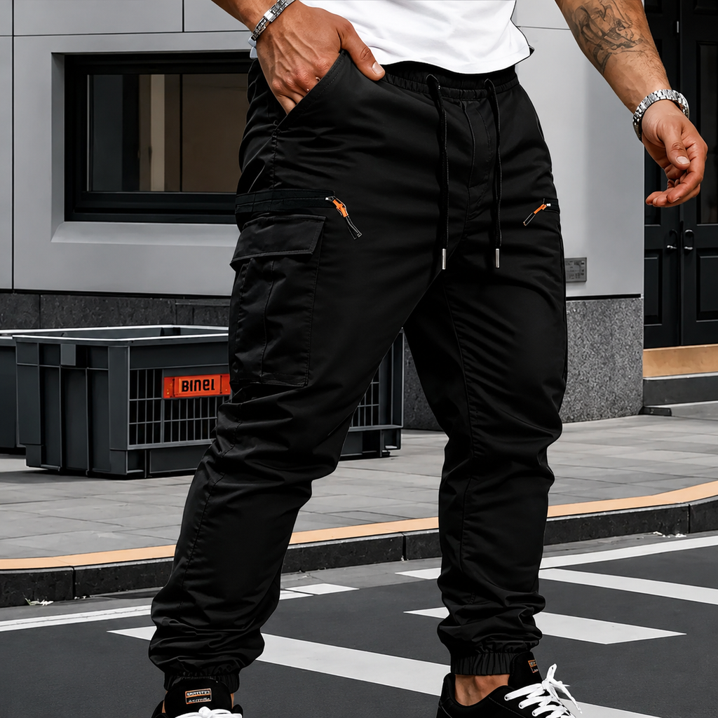 FRANCO™ | PANTALONI CARGO CON FONDO ELASTICIZZATO