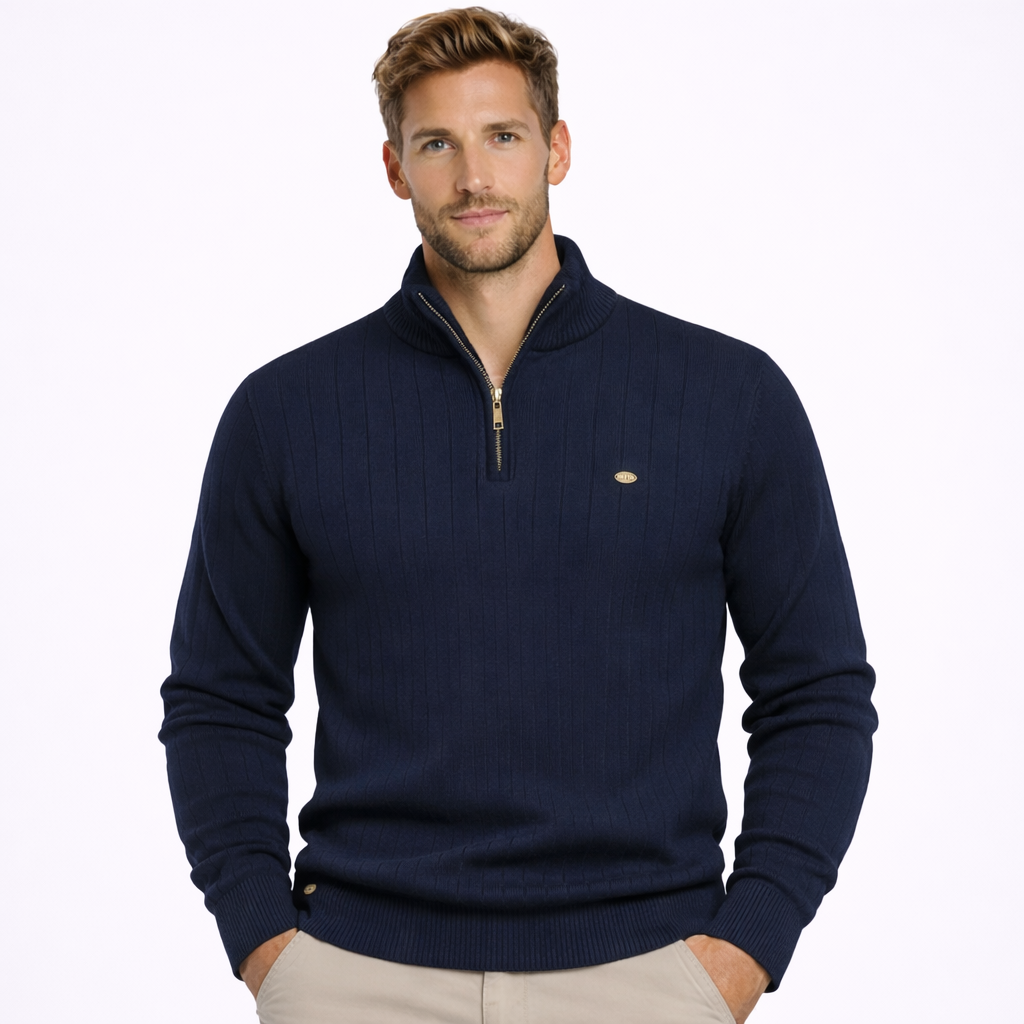 FEDERICO™ | MAGLIONE A COLLO ALTO CON CERNIERA