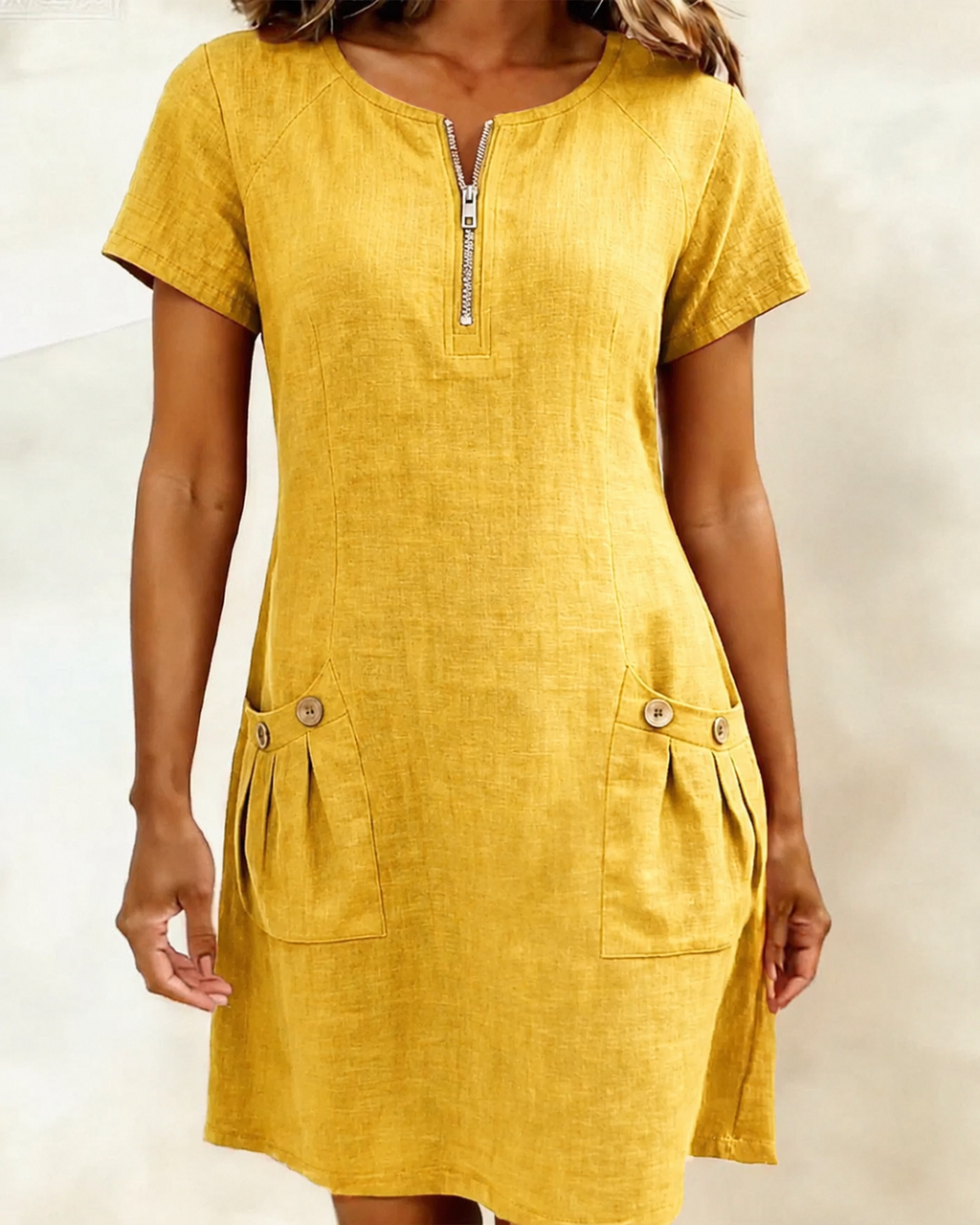 DAFNE™ | ABITO IN COTONE-LINO ELEGANZA QUOTIDIANA