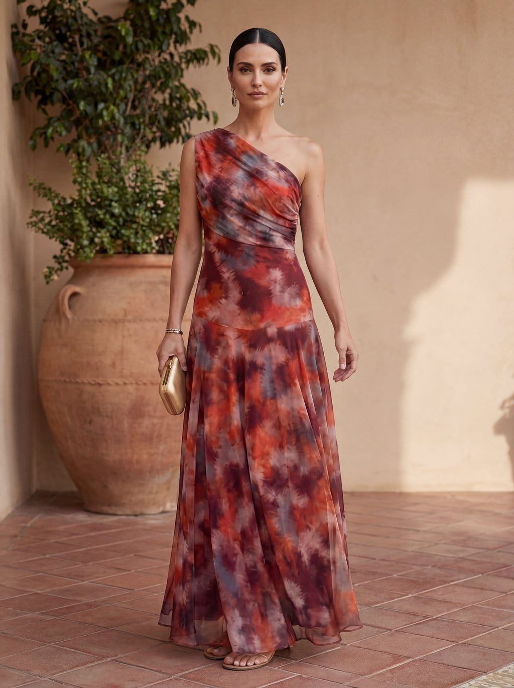 OTTAVIA™ | ABITO LUNGO FLUIDO IN SATIN ELEGANZA SENZA TEMPO