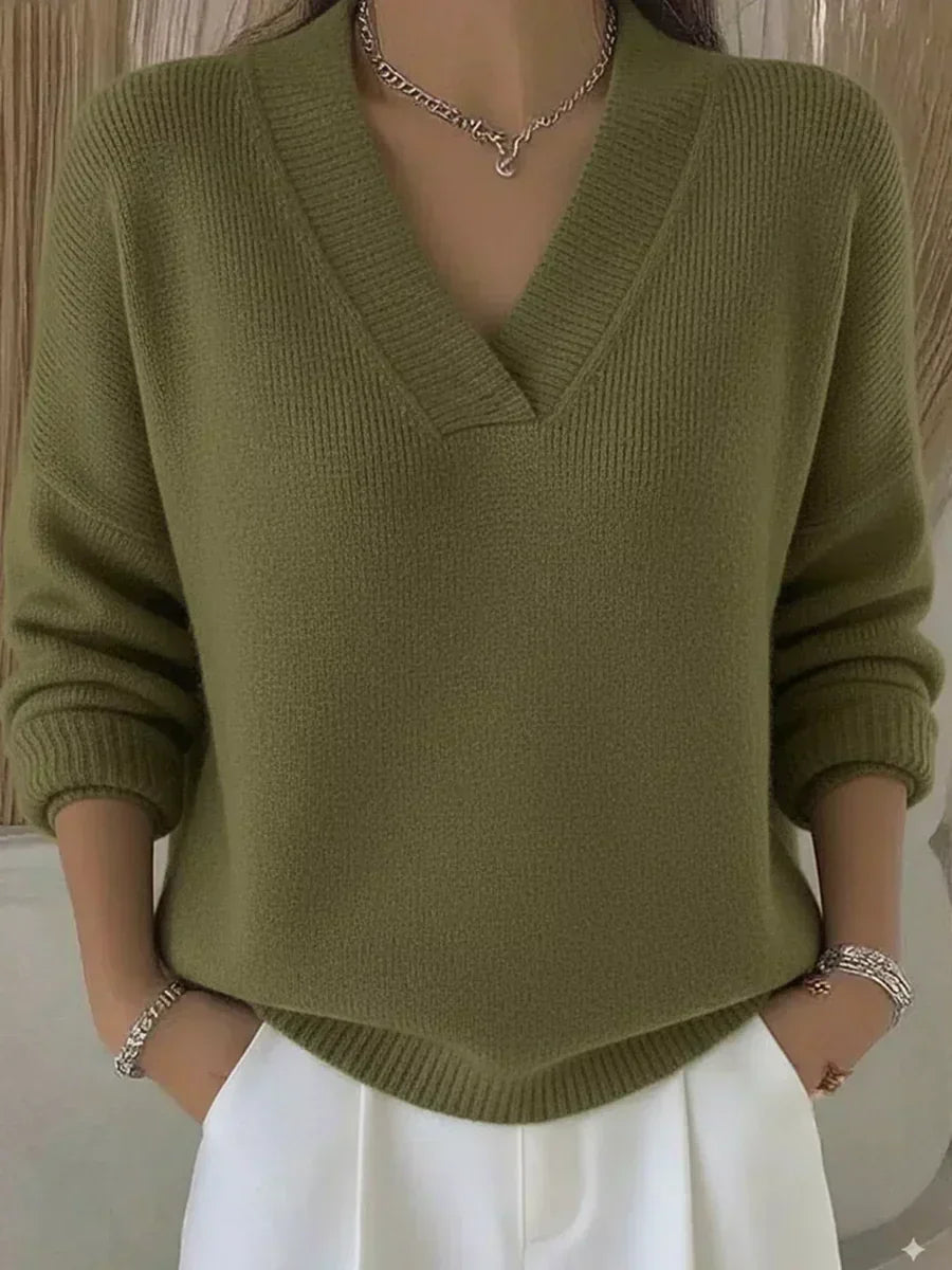 ZELIA™ | MAGLIONE SCOLLO A V