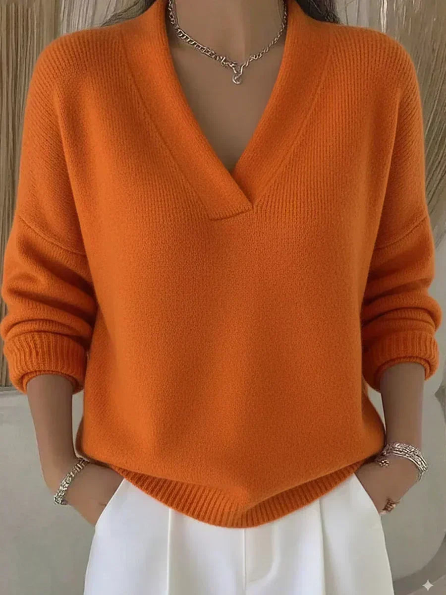 ZELIA™ | MAGLIONE SCOLLO A V