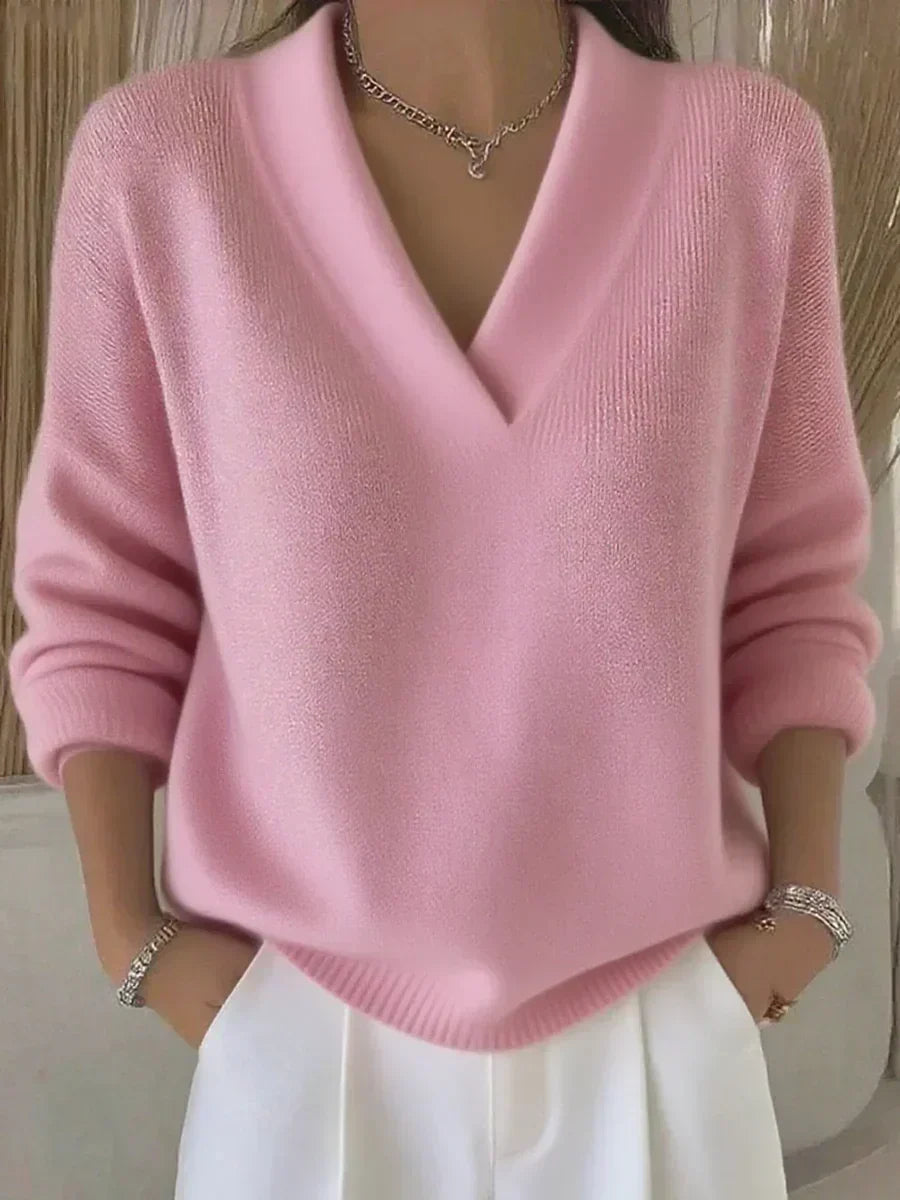 ZELIA™ | MAGLIONE SCOLLO A V