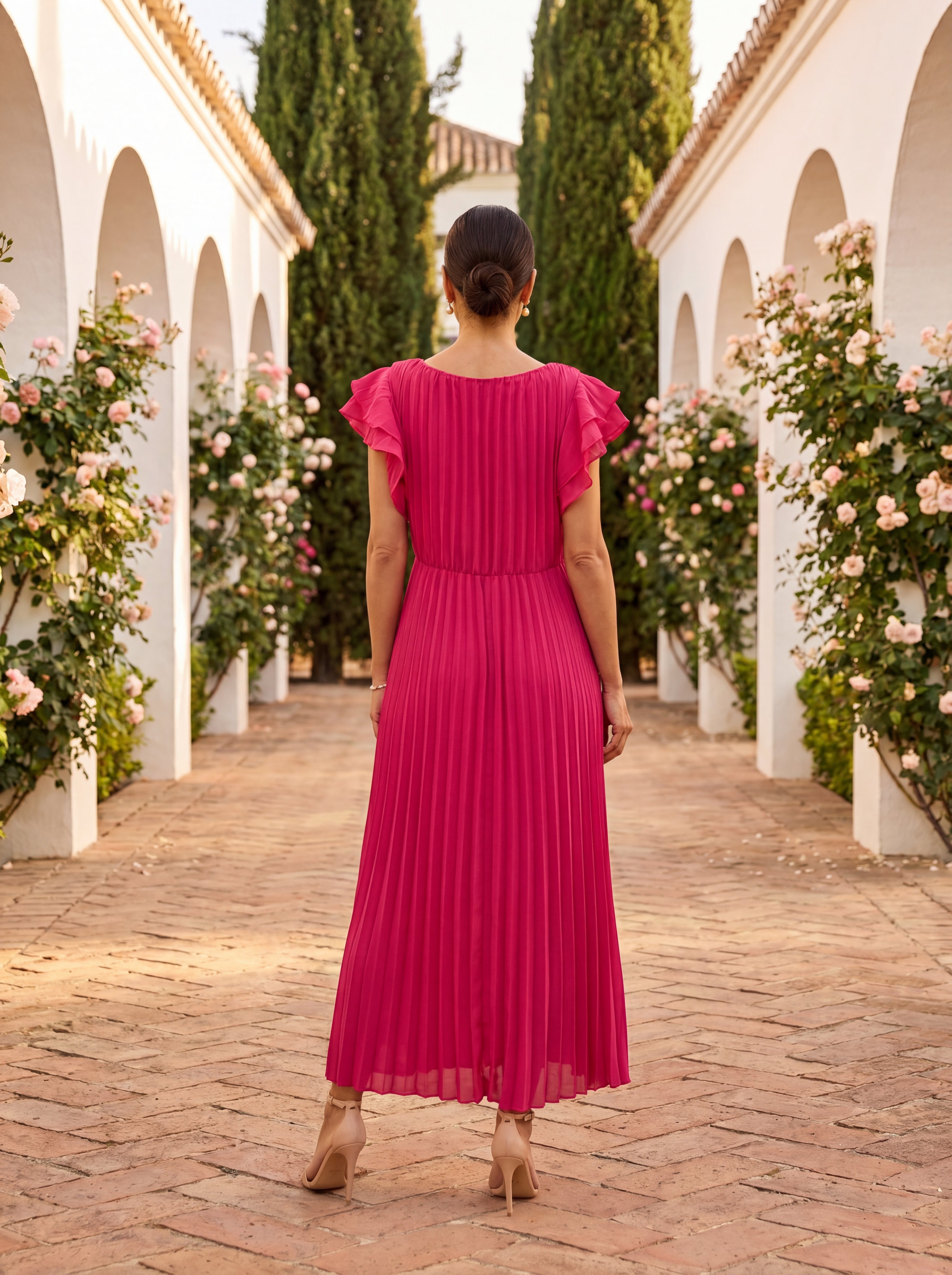 LAVINIA™ | ABITO ELEGANTE PLISSETTATO IN TULLE