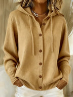 GRAZIELLA™ | CARDIGAN HOODIE CON BOTTONI