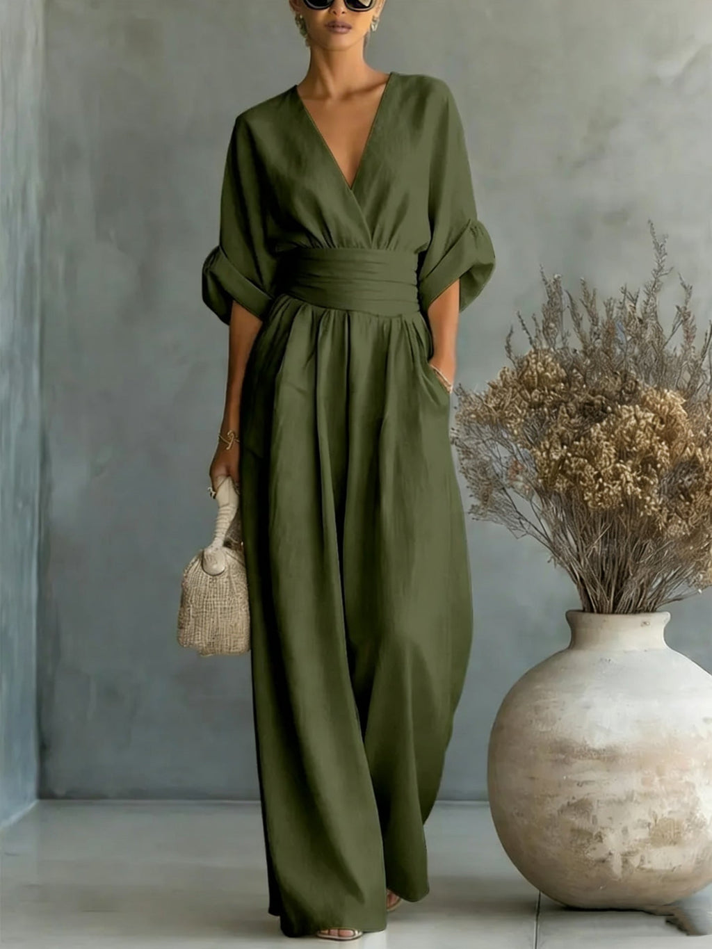 TIZIANA™ | ABITO ELEGANTE SCOLLO A V CON SCHIENA NUDA