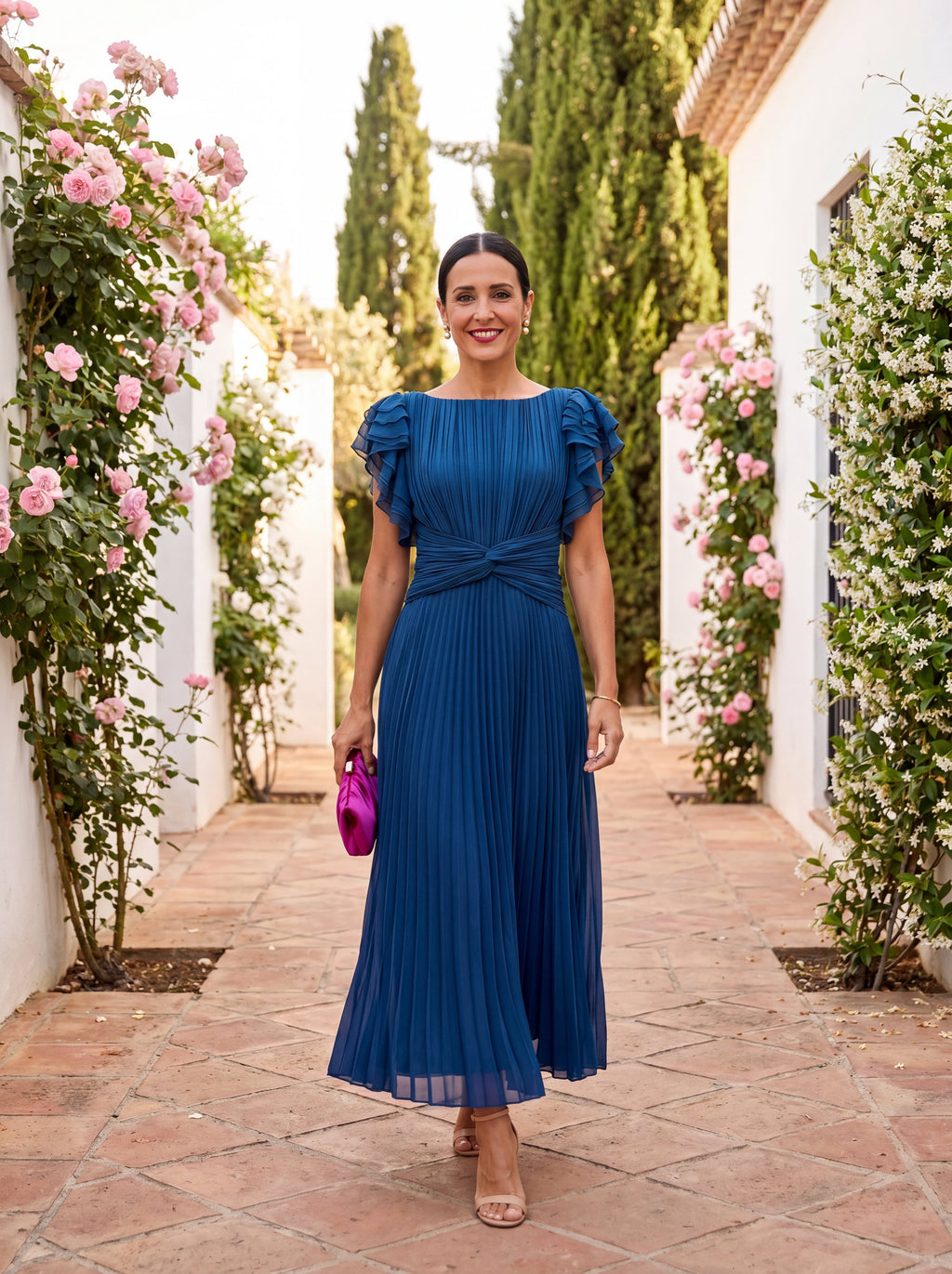 LAVINIA™ | ABITO ELEGANTE PLISSETTATO IN TULLE