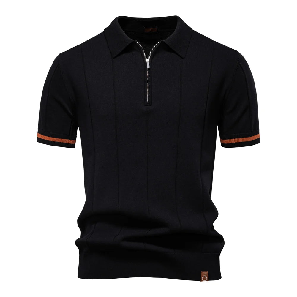 NICOLA™ | POLO SPORTIVA SLIM FIT CON ZIP