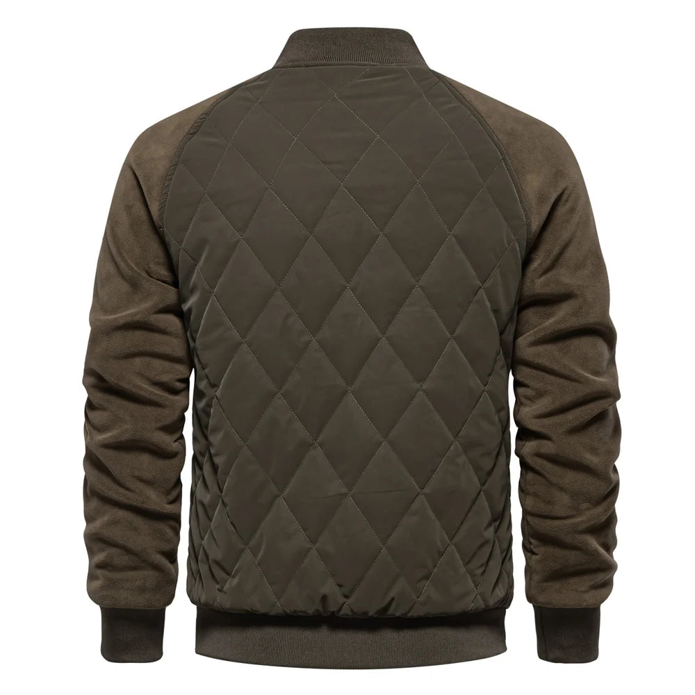 ALESSANDRO™ - GIACCA BOMBER PATCHWORK FODERATA IN PILE