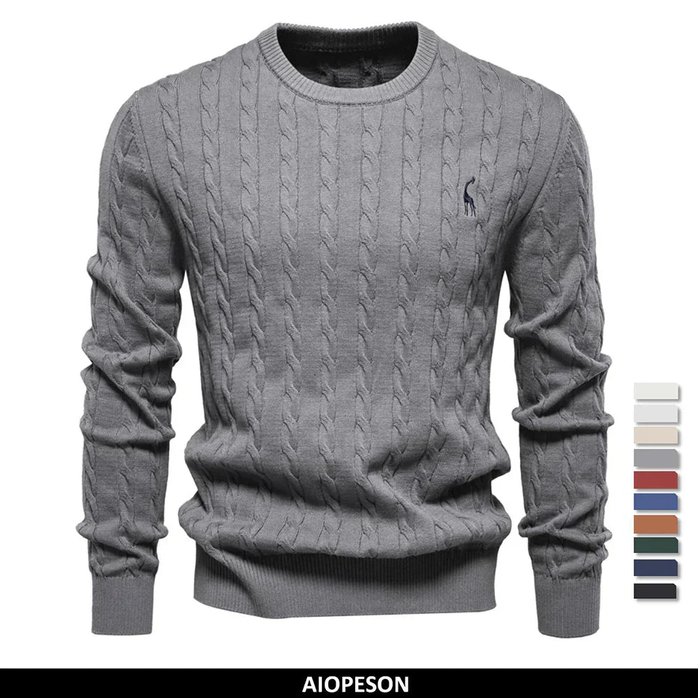 MARCO™ | MAGLIONE CLASSICO IN MAGLIA TRECCIATA