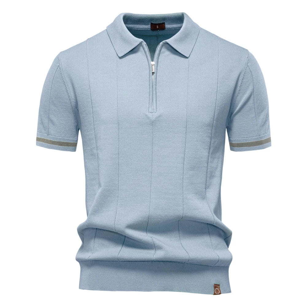 NICOLA™ | POLO SPORTIVA SLIM FIT CON ZIP