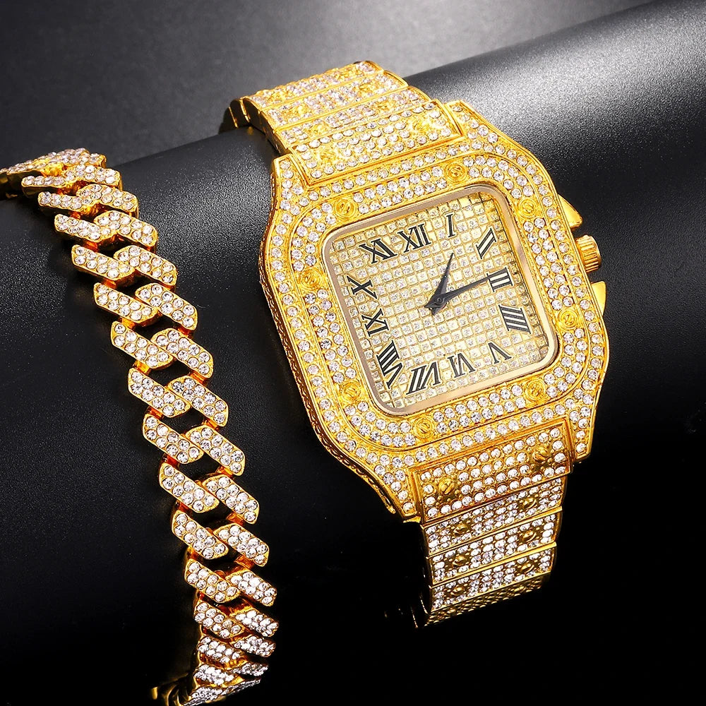 Kingston Iced Square Watch