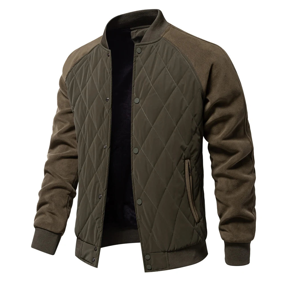 ALESSANDRO™ - GIACCA BOMBER PATCHWORK FODERATA IN PILE