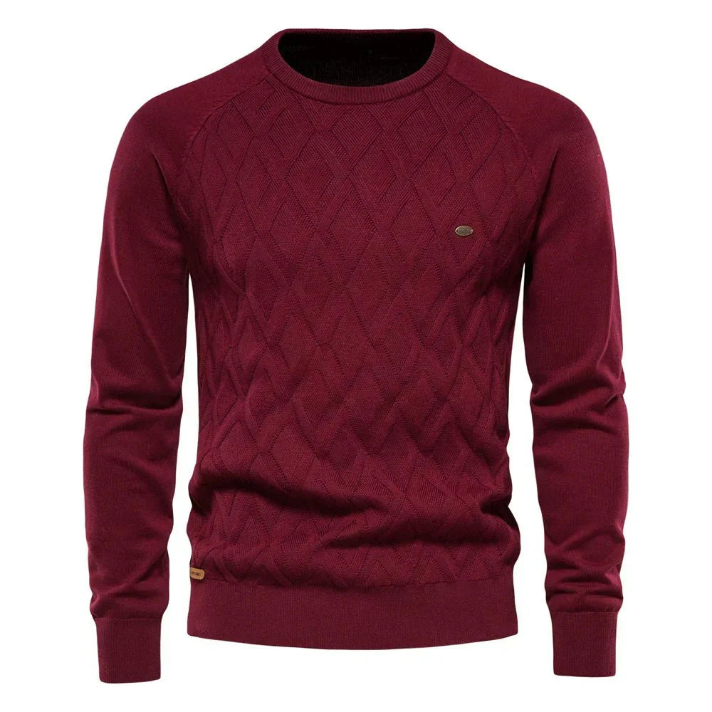 MASSIMO™ | MAGLIA CON FANTASIA A ROMBI