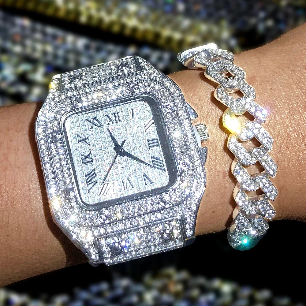 Kingston Iced Square Watch