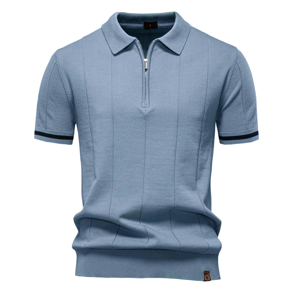 NICOLA™ | POLO SPORTIVA SLIM FIT CON ZIP