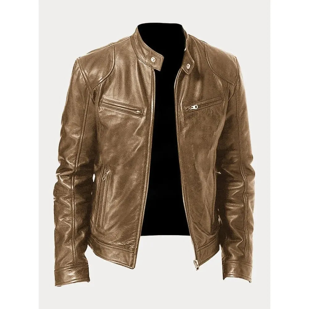 ALBERTO™ - GIACCA IN PELLE ELEGANTE