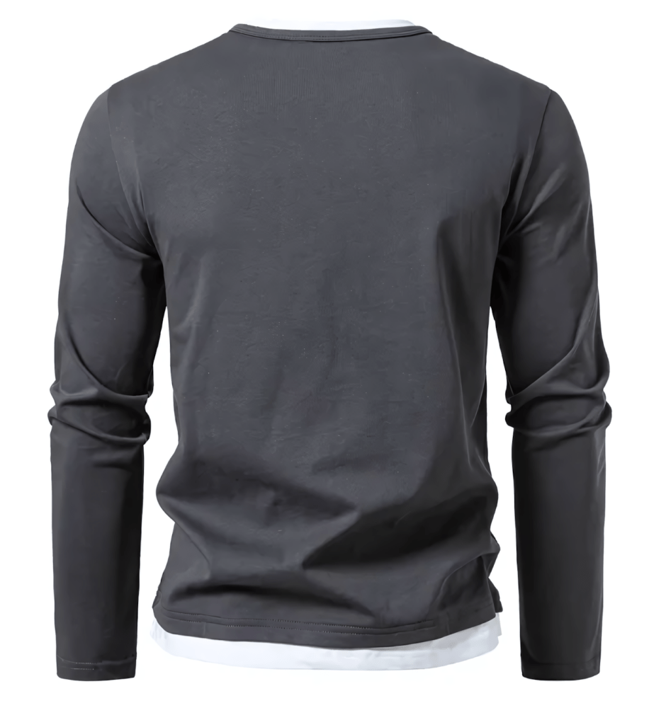ANDREA™ | MAGLIA CON COLLO A CONTRASTO