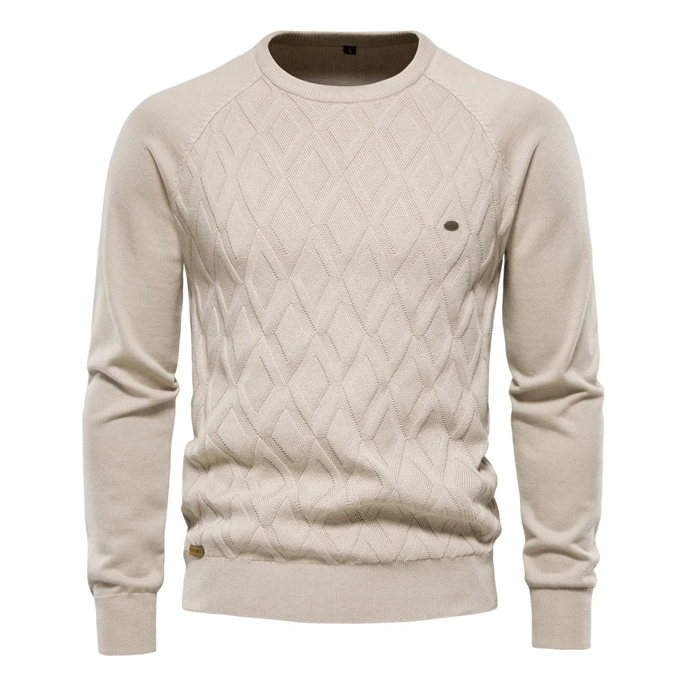 MASSIMO™ | MAGLIA CON FANTASIA A ROMBI