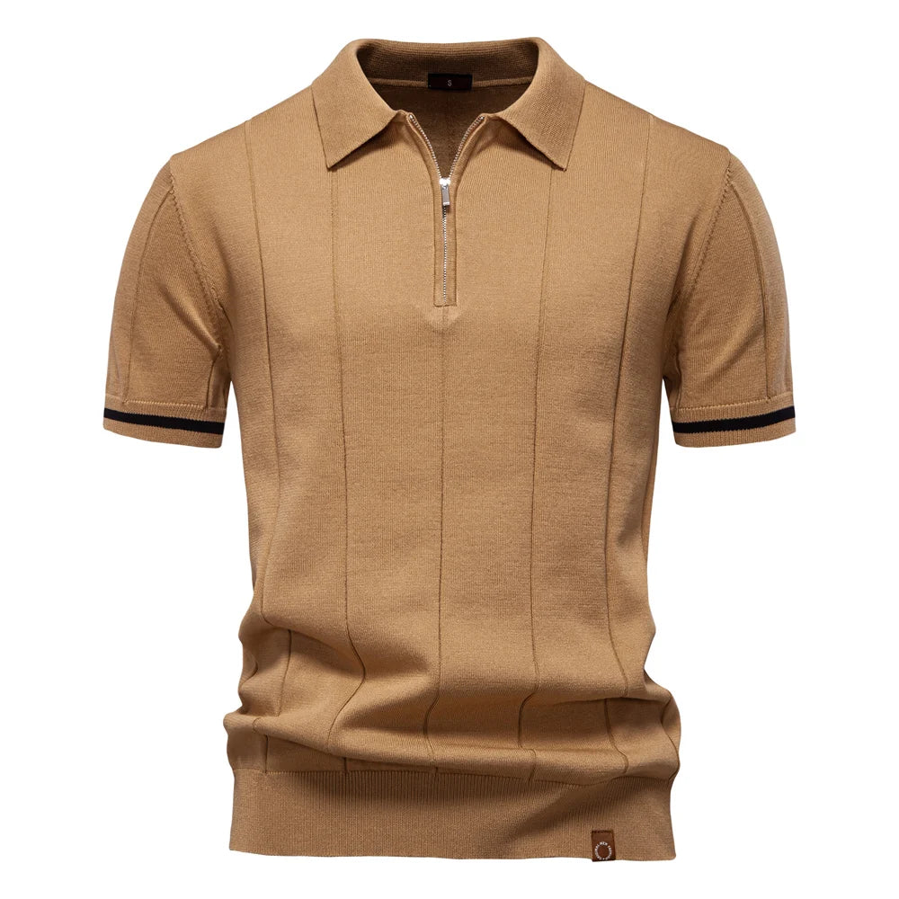 NICOLA™ | POLO SPORTIVA SLIM FIT CON ZIP
