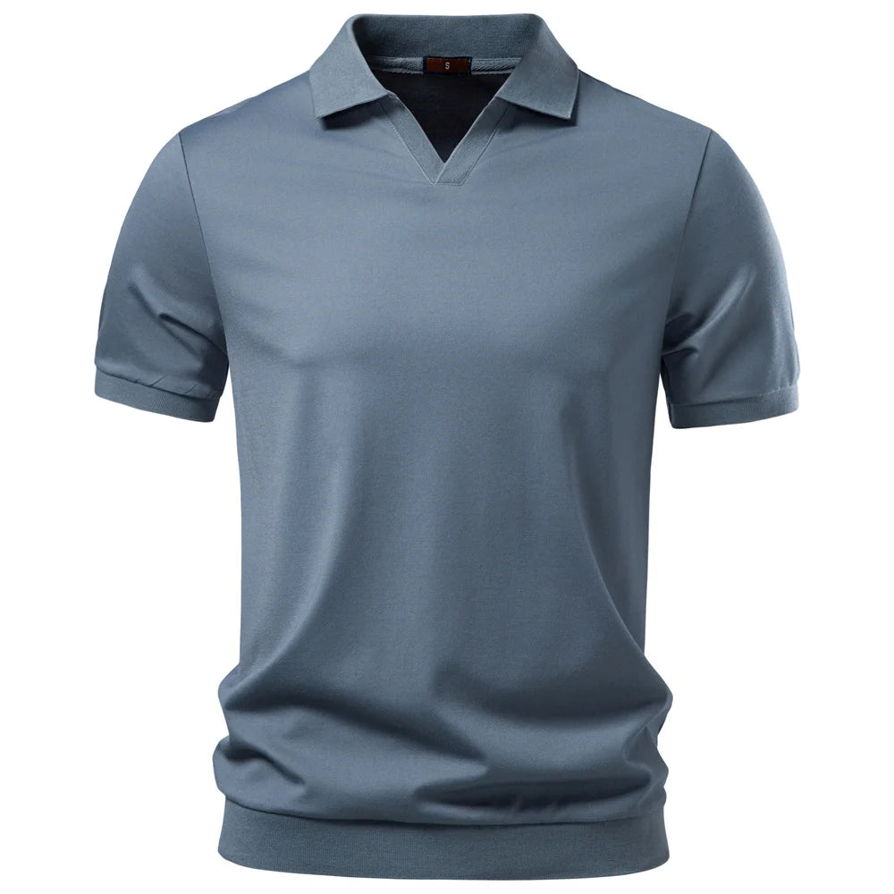 BRUNO™ | POLO ELEGANTE DA UOMO IN TESSUTO SETOSO