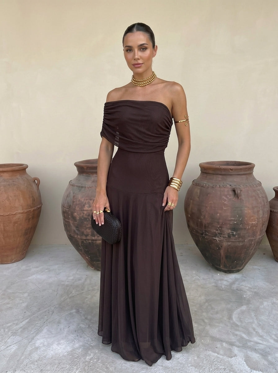 VALERIA™ | ABITO ELEGANTE IN TULLE DI SETA