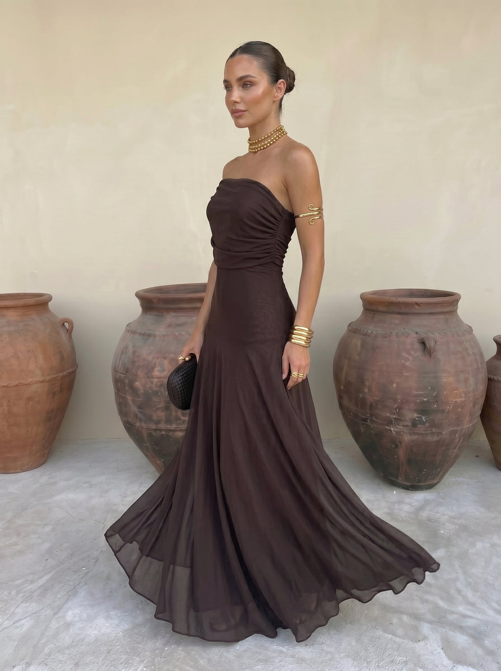 VALERIA™ | ABITO ELEGANTE IN TULLE DI SETA