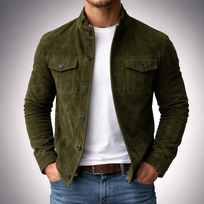 BRUNO™ - GIACCA IN CAMOSCIO ELEGANTE