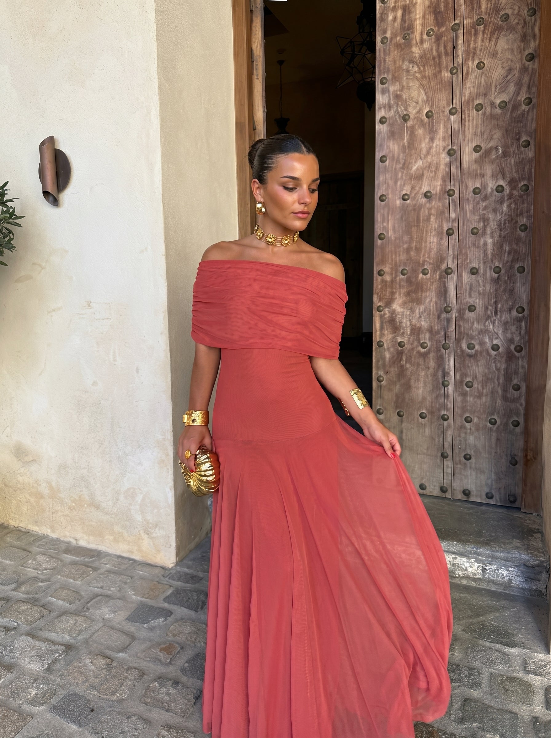 VALERIA™ | ABITO ELEGANTE IN TULLE DI SETA