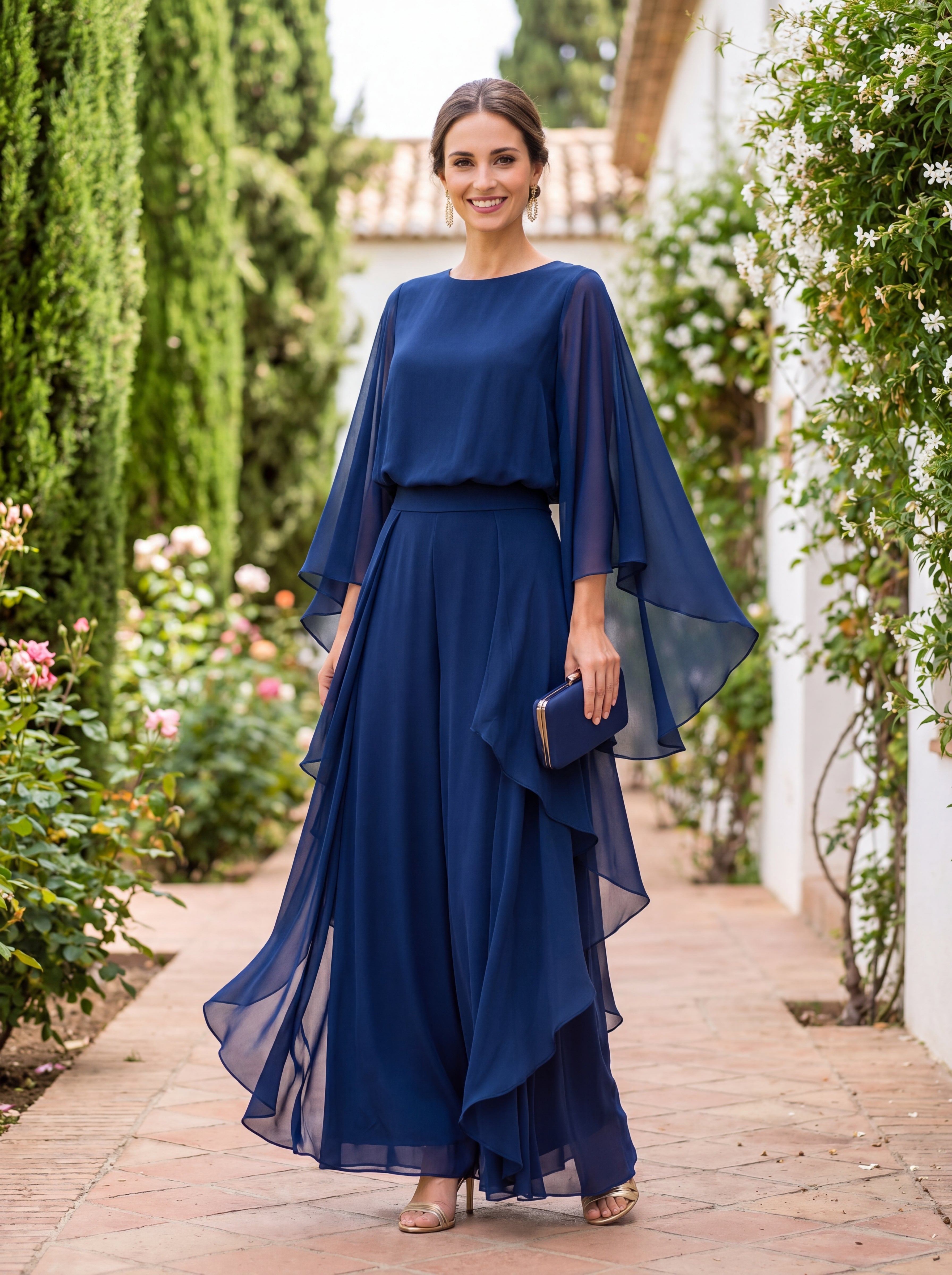 FIORELLA™ | COMPLETO DUE PEZZI IN CRÊPE ELEGANTE