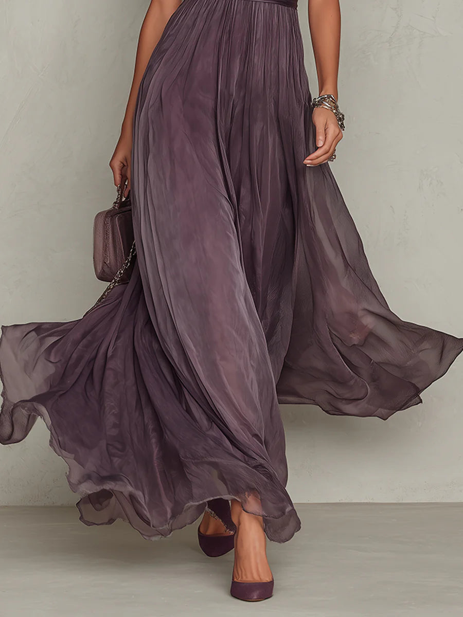 MARGHERITA™ | ABITO LUNGO ELEGANTE IN TESSUTO LUSSUOSO