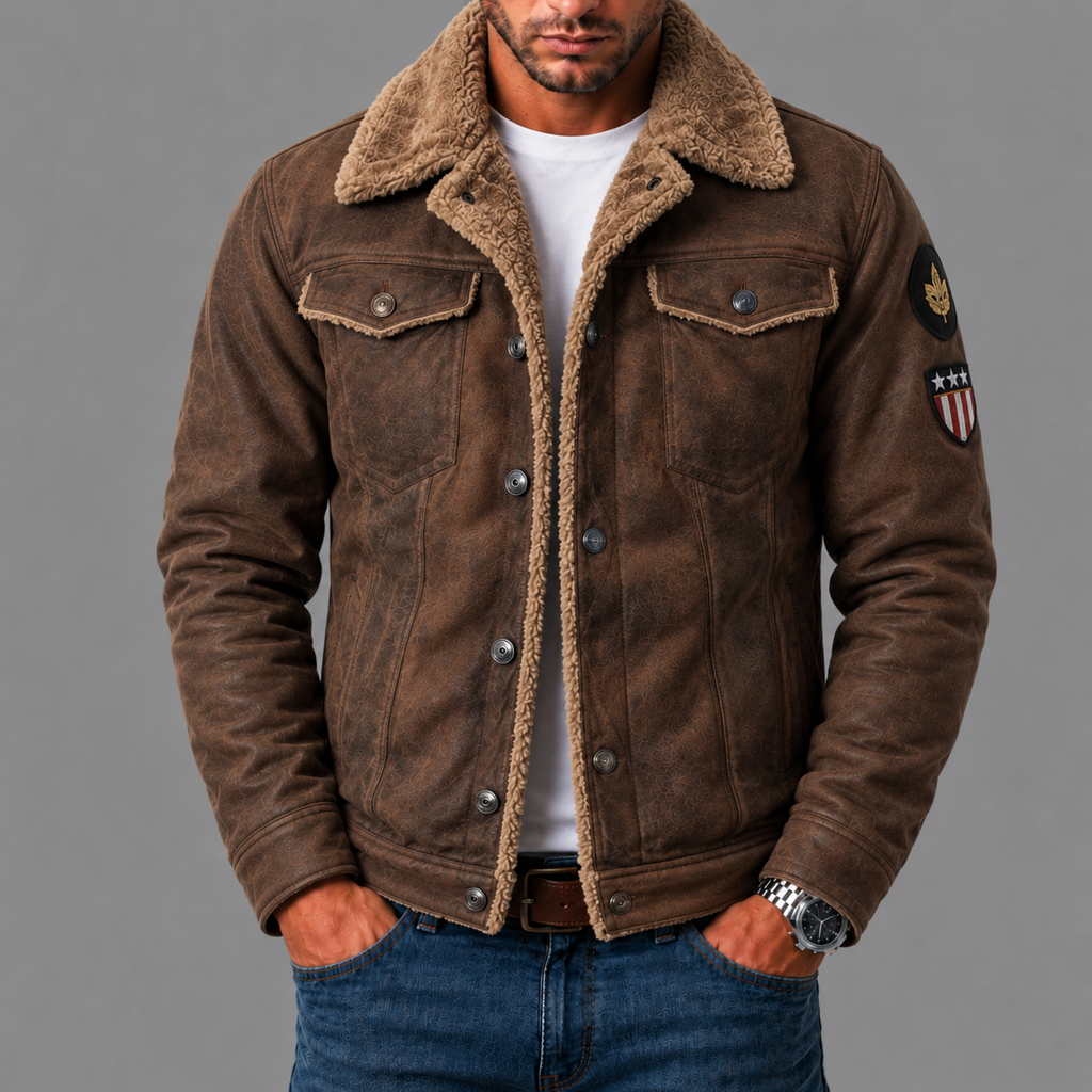 OSVALDO™ - GIACCA IN PELLE CON INTERNO IN PILE