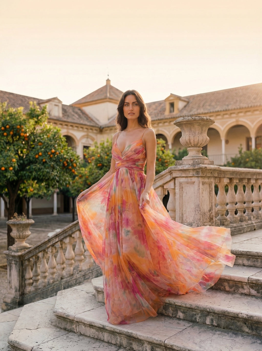 PENELOPE™ | ABITO MAXI IN SETA ELEGANTE