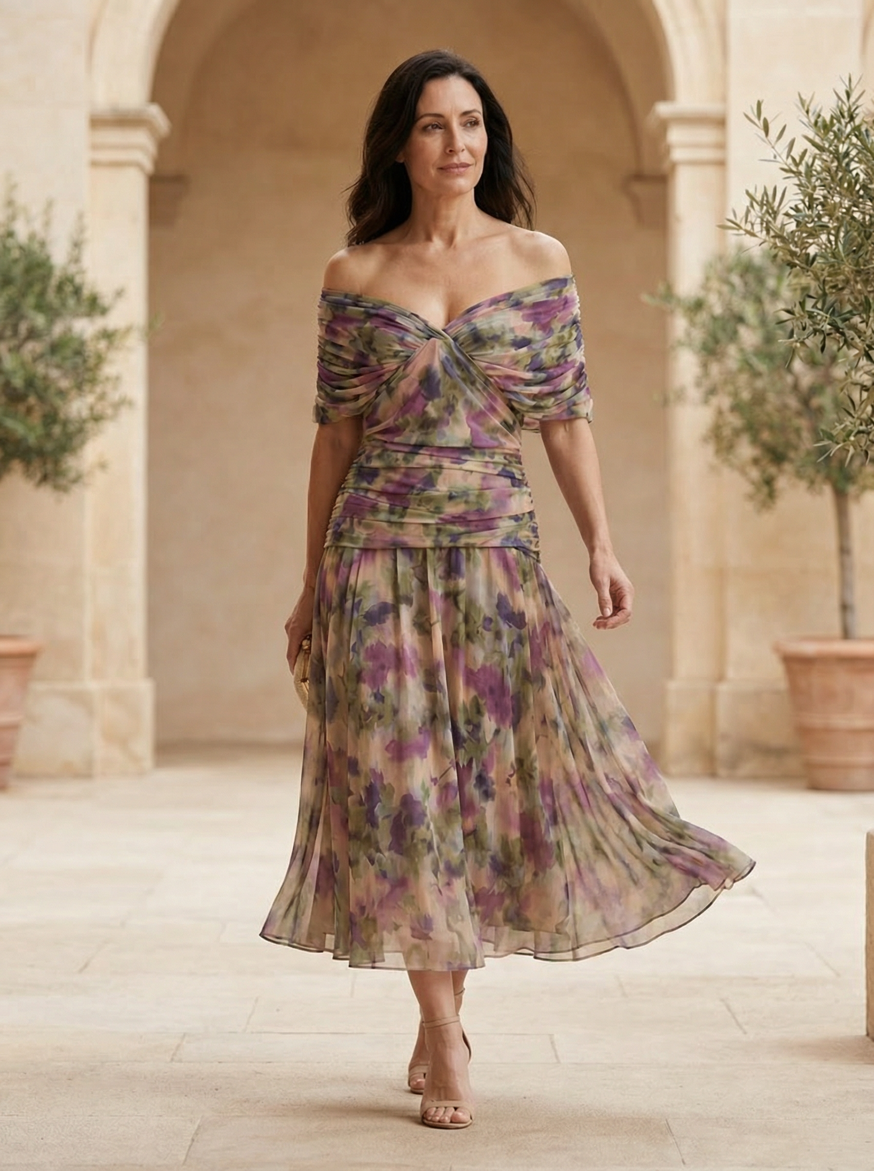 ROSALIA™ | ABITO LUNGO ELEGANTE IN SETA