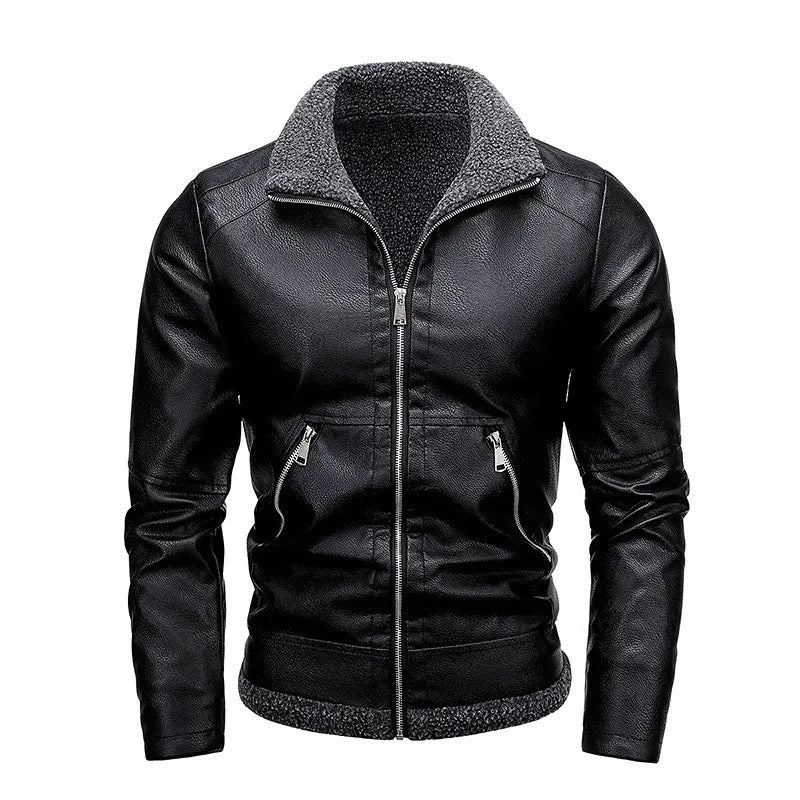 GIACINTO™ - GIACCA IN PELLE CON INTERNO FELPATO